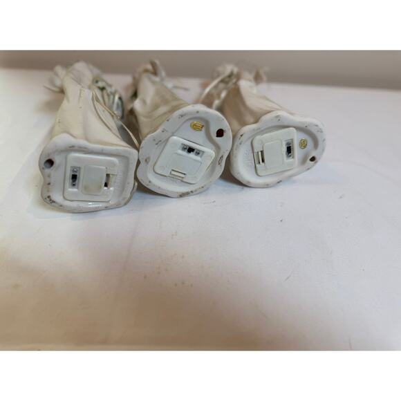 Set of 3 Vintage Ceramic Lighted Angel Figurines – 11.5” Christmas - Picture 3 of 5